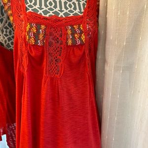 Free People Tank with beautiful stitched details